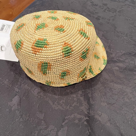 New With Tags Sensi-Studio Exclusive Leopard Print Straw Cap (Never Worn) - Picture 8 of 8